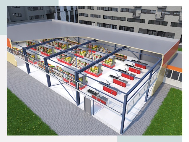 Строительство магазинов в Благовещенск от 609 руб. за м²