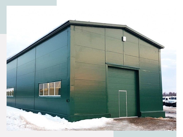 Двускатные ангары в Благовещенске